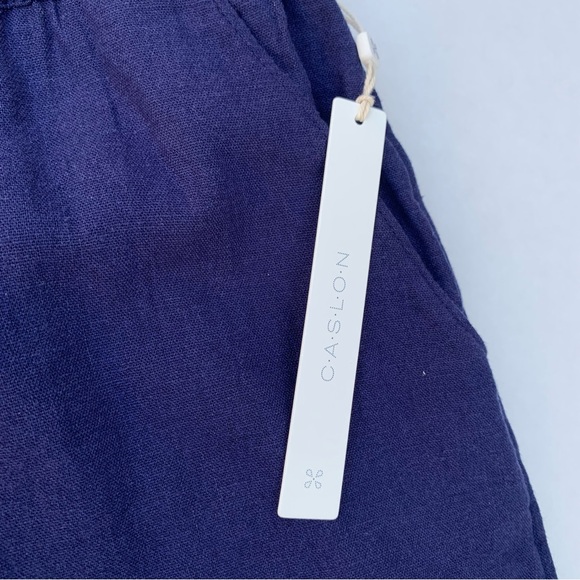 CASLON Women’s Line Blend Wide Leg Pull-On Pants Size Large Navy - Picture 12 of 14